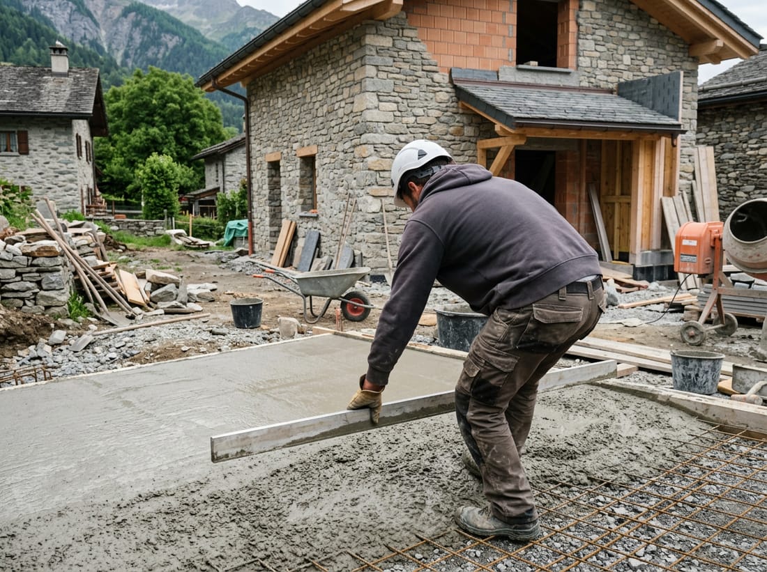 Exemple : coulage d'une dalle béton