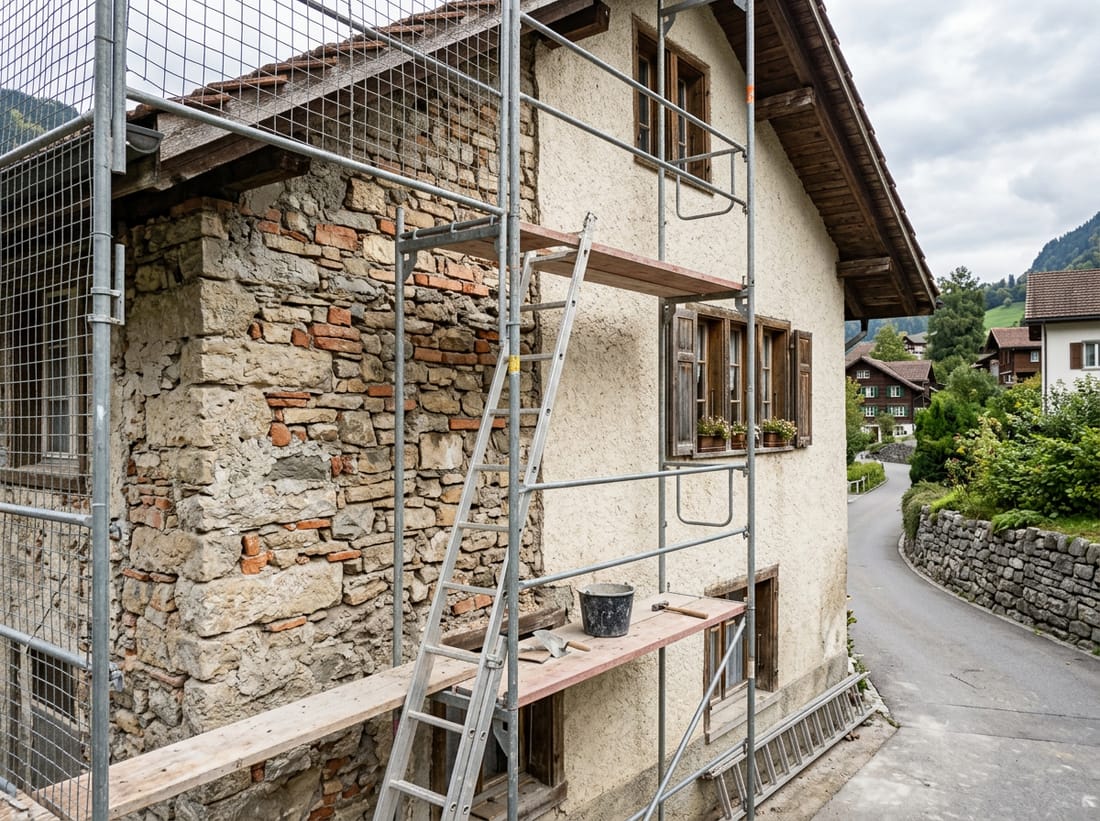 Exemple : rénovation de façade maçonnée